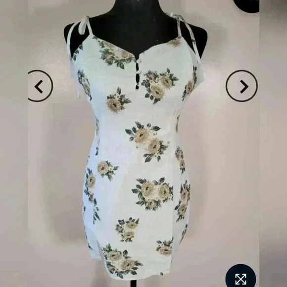 DRESS MINI LINEN - Picture 1 of 5